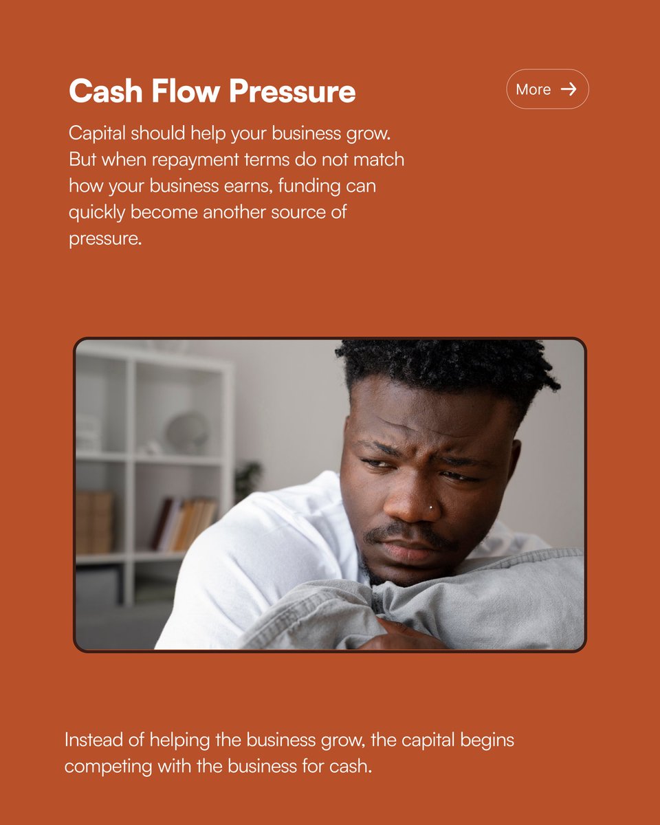 imani_ventures's tweet photo. Not all funding is good funding.

Check thread👇🏿 to see how to choose capital that actually fits how you make money.

Tap link in bio to apply.

#ImaniVentures #Investing #NigerianBusiness #AfricaBusiness #StructuredCapital https://t.co/msCI4E2eTR
