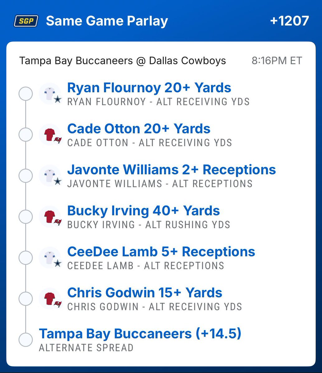 BetEmpress's tweet photo. $30,000 parlay that’s 100% this season…  @Playbook https://t.co/h1tLPLvvij