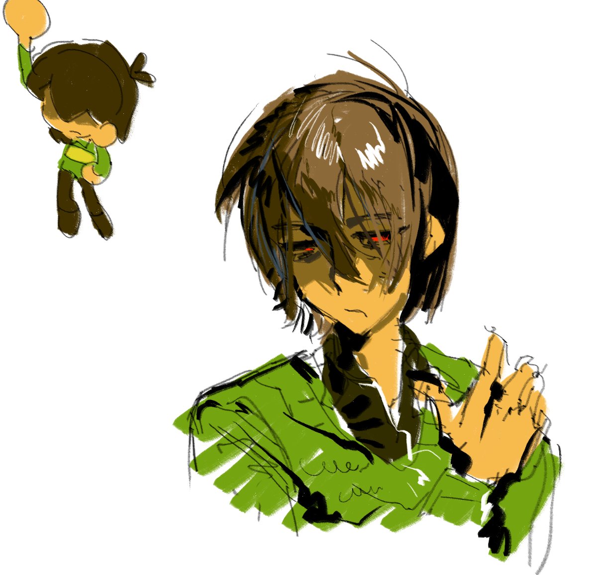 lodaisnd_nio's tweet photo. #deltarune #kris https://t.co/m48iFOxWug
