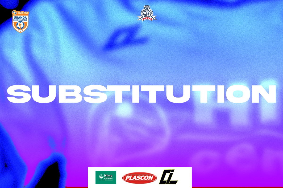 VipersSC's tweet photo. Last change of the evening...
๐ Yunus Sentamu
โฉ๏ธ Usama Arafat
๐ด 0-4 ๐ต (81โ)
#BRPVIP || #VenomsUpdates || #OneTeamOneDream || https://t.co/bhWtvKM7Xk