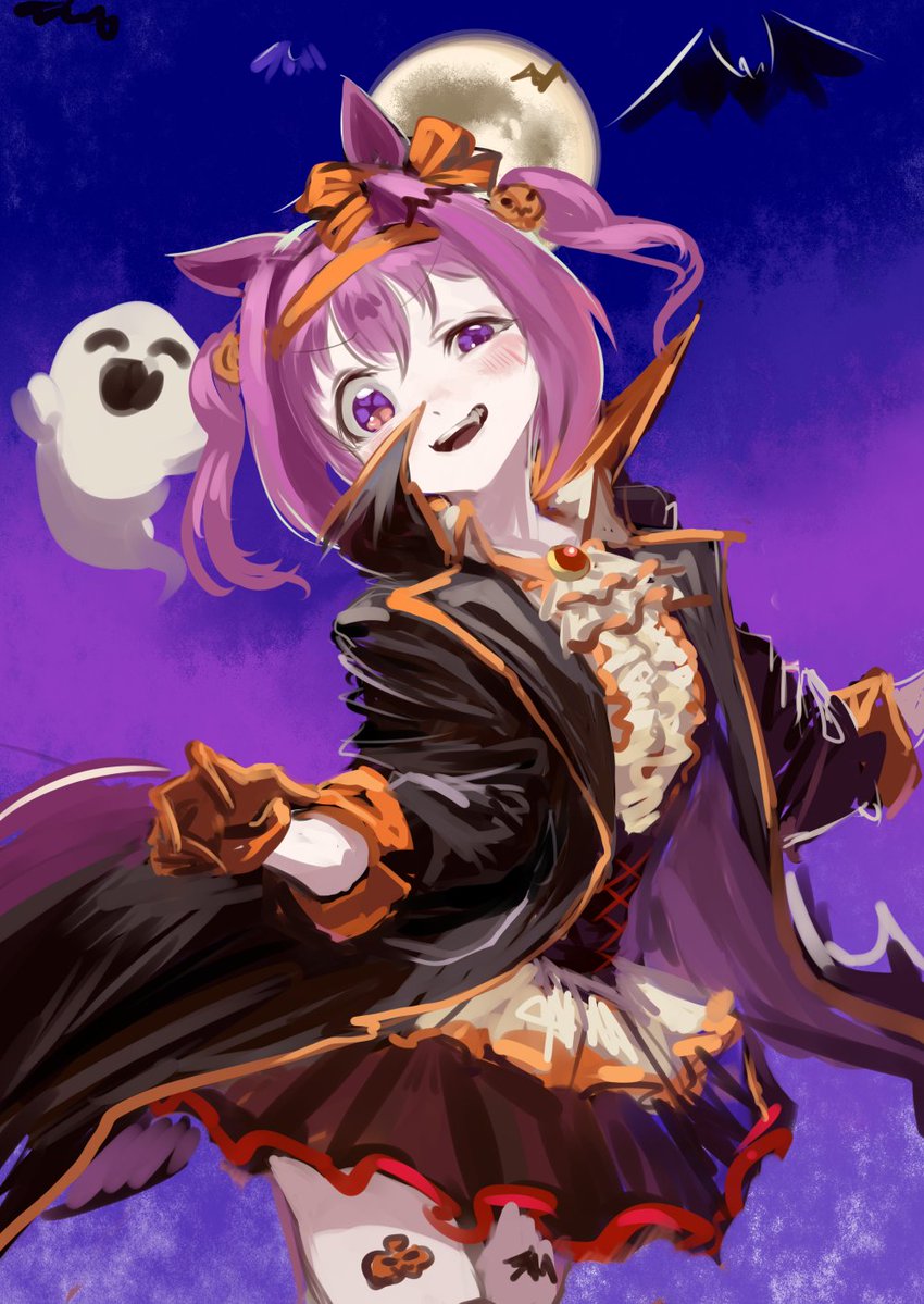 new_coun_desu's tweet photo. ウララちゃんの勝負服を基にハロウィンぽくする実験 https://t.co/PotDUnR8qp