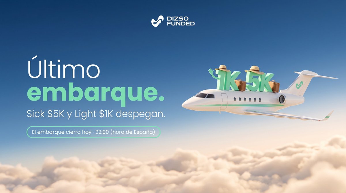 dizsofundedES's tweet photo. Han sido las favoritas de muchos, pero les toca despedirse. 💚

Las cuentas Sick $5K y Light $1K estarán disponibles hasta hoy a las 22:00 (hora de España).

¿Te subes antes de que despeguen? 
https://t.co/dIaLkkU8wv https://t.co/9uIyCaBoum