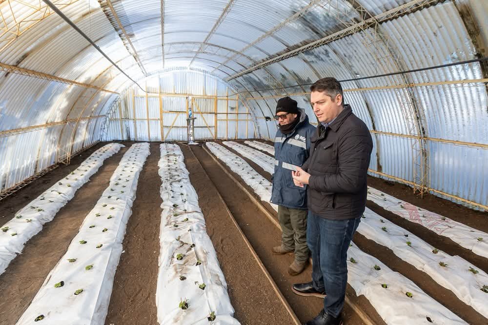 MartinPerezTDF's tweet photo. Firmamos un acuerdo con Río Grande Activa para dar más impulso a nuestra Chacra “Germán Asencio”.

Vamos a producir más plantas y semillas, sumar tecnología y probar nuevos cultivos.

En Río Grande demostramos que se puede producir. Queremos que esa experiencia llegue a toda Tierra del Fuego.