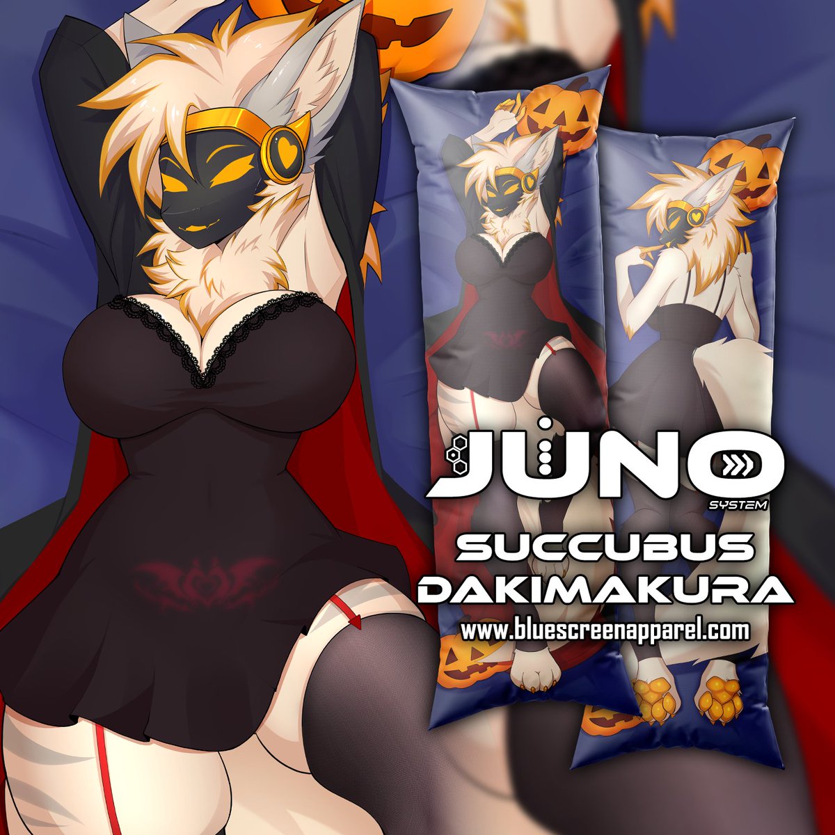 BlueScreenApp's tweet photo. Your bed looks a little lonely.... She can fix that~

New Juno Halloween dakimakuras and Desk Mats available for preorder until October 31st! Get yours before they're gone!

Only at Blue Screen Apparel - https://t.co/ZNaz9yqsSb https://t.co/qgxNXj6i7O