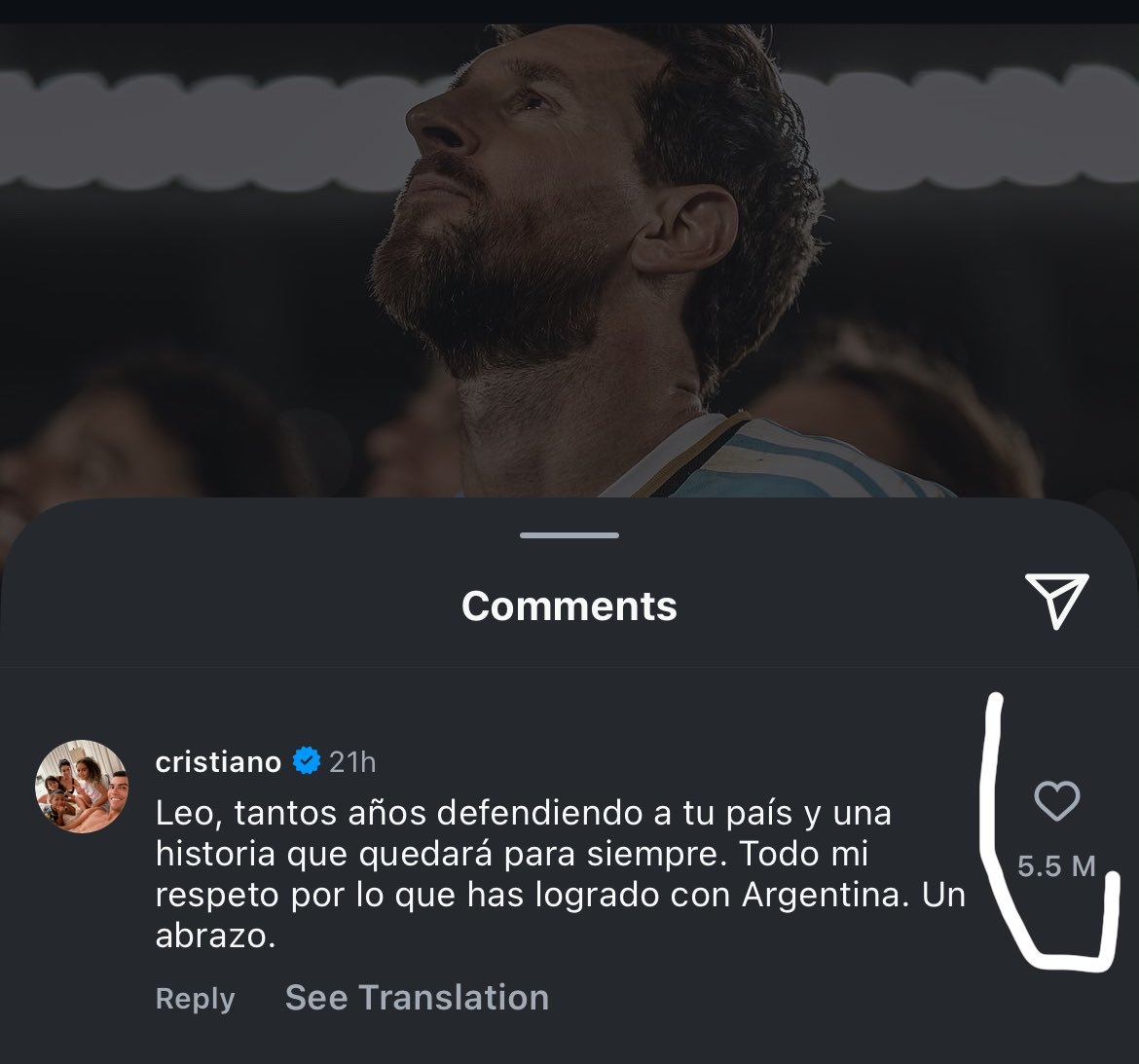 only1webbie's tweet photo. Without Ronaldo, Messi would not be that popular. https://t.co/rSGyGJs6F1