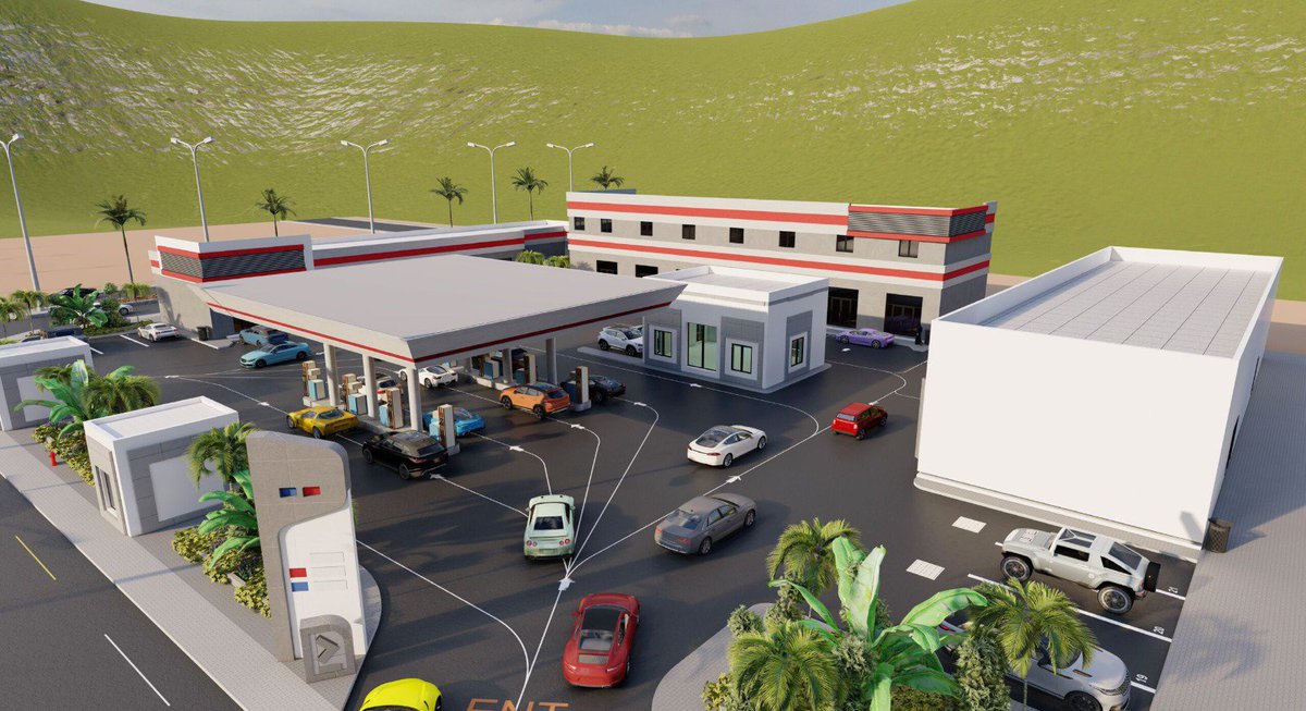 studio_arch6's tweet photo. Gas station concept brought to life through 3D visualization ⛽

From the forecourt layout to the fuel canopy, convenience store, and overall exterior design 

Message me now if you want to bring your project to life 

#3DVisualization #GasStationDesign #ArchViz #3DRendering https://t.co/tomeM8tisB