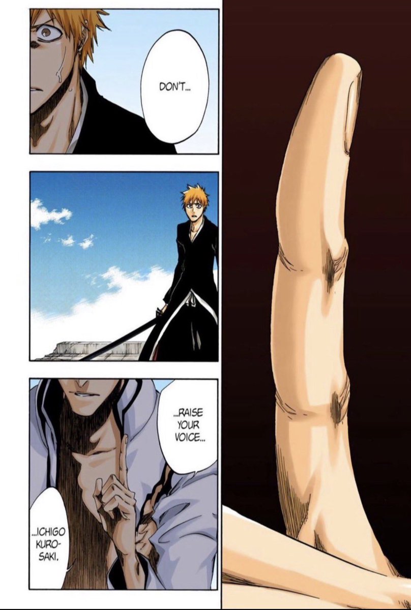am00ry15's tweet photo. Nahhh I’m actually crying 

This gotta be top 3 funniest Bleach panels😭😭😭 https://t.co/ZYRKuDWCci