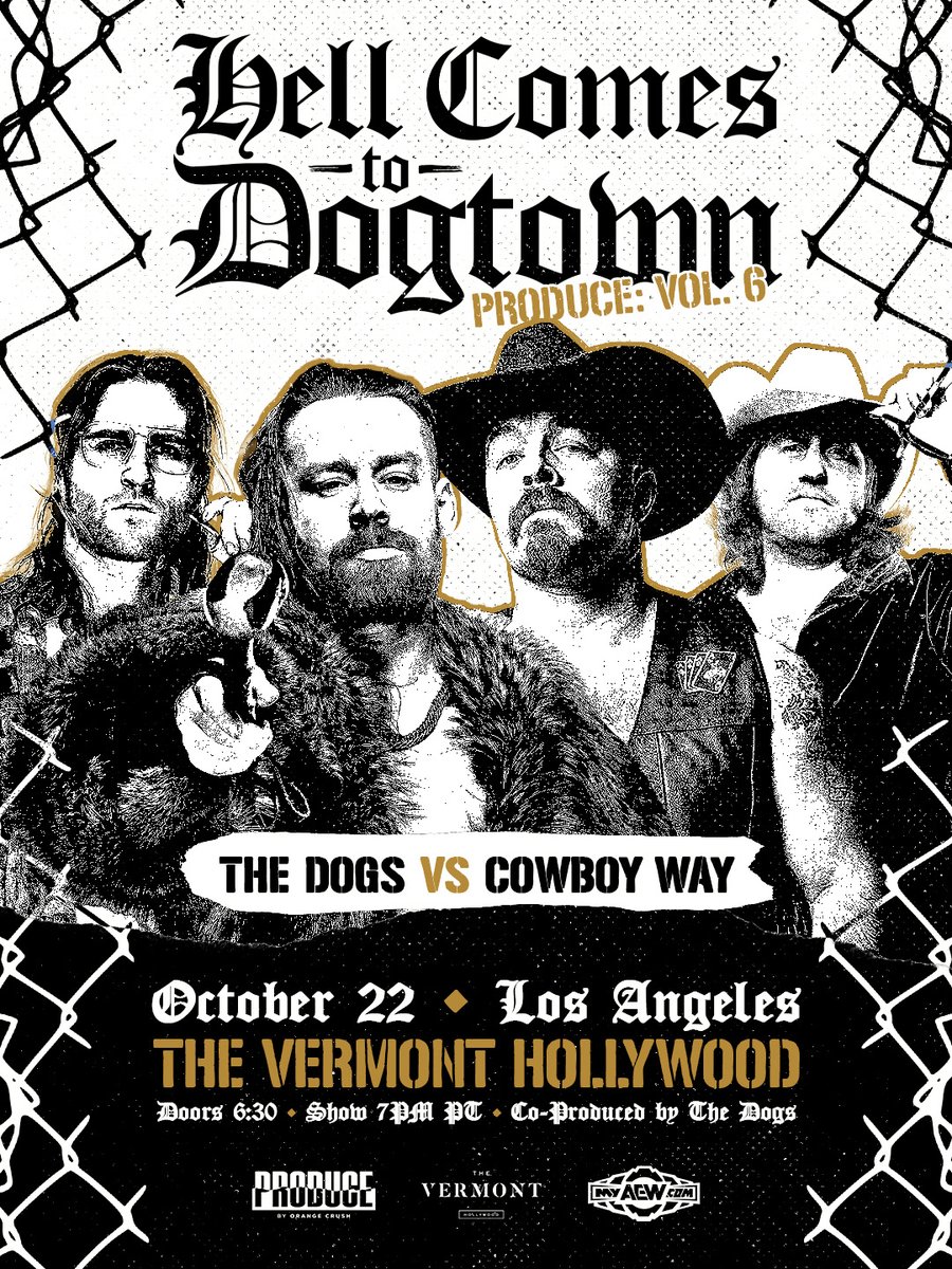 PRODUCENYC's tweet photo. *SPECIAL ANNOUNCEMENT*

Due to high demand, ADDITIONAL SEATING has been released for Oct. 22 in Los Angeles!

Additional seats have been added for VIP Front Row tickets, as well as Second Row seating. 

Join PRODUCE for another stacked card in Los Angeles, or on myAEW with the Season 2 Pass!

TIX: 🎟: https://t.co/o1NjEuSeTq
📺 PPV: https://t.co/DyXpmdx7QL

(Purchase the Season 2 package using the promo code: PRODUCESEASON2 at checkout on myAEW!)