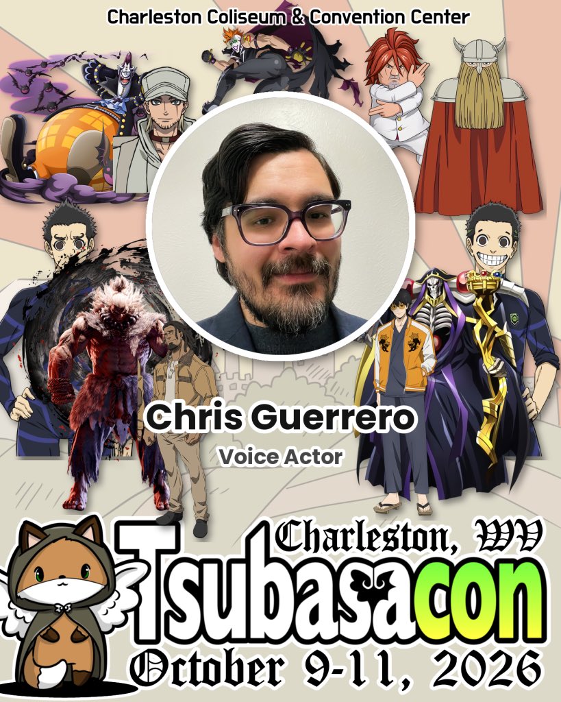 ChrisGuerreroVA's tweet photo. Just arrived at my layover and completely forgot to say I’ll be at @tsubasacon this weekend!

Was sick last year but this time I’m ready! 😤 https://t.co/WFoXlOmkhr