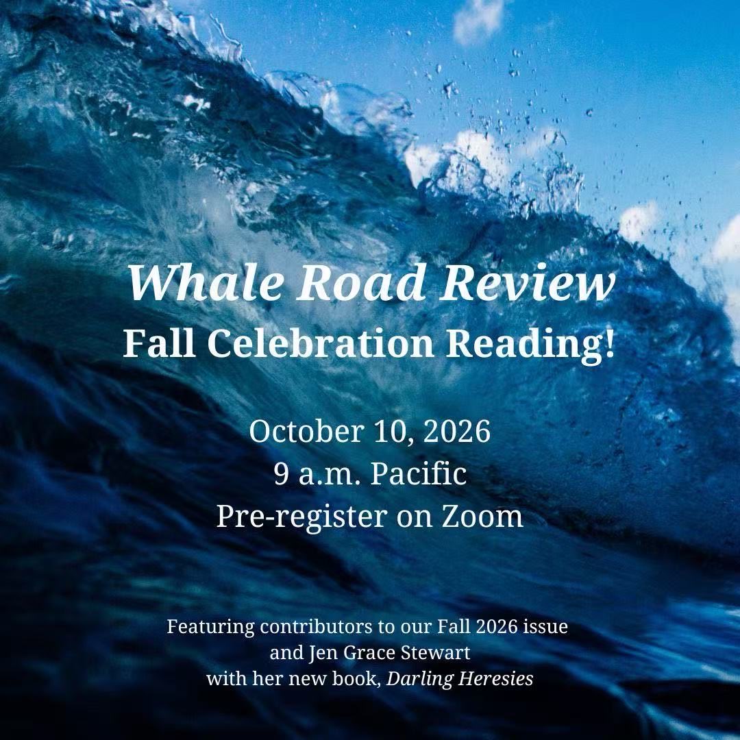 LiRuan_nyc's tweet photo. This Saturday
WRR Fall #Celebration Reading: 10/10/26, 9am Pacific Time
Register: https://t.co/cs1LcXwQAj
I’m honored to read my piece, “Carry the Sky.”
#writing #read #reading #CNF #poem #write #prose #whale #poetry #story #ocean #birds #writerscommunity https://t.co/Qpl46hnYMT