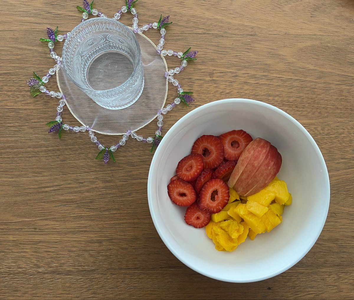 arssmuseum's tweet photo. café da manhã de hoje

frutas e água https://t.co/FXoSK6enz6