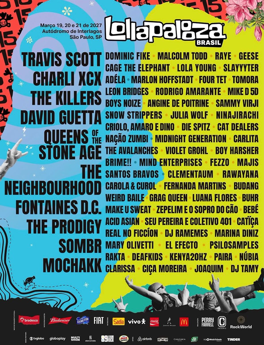jnflesch's tweet photo. LOLLAPALOOZA BRASIL 2027! https://t.co/kmboM0Yjus