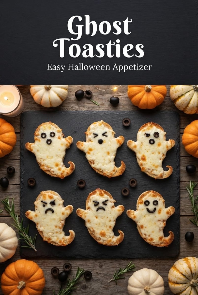 thebriskbite's tweet photo. 20-minute Halloween snack: crispy cheese toast cut into little ghosts. 👻

Kids decorate the faces. You just cut, top, and bake.

One quick step keeps them crispy instead of soggy.

Details below
#HalloweenSnacks #HalloweenRecipes https://t.co/5uXP9rCGr9