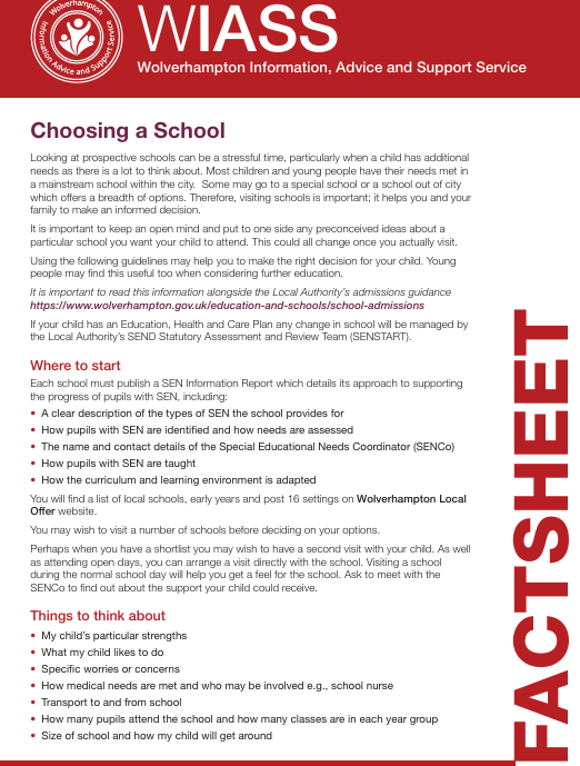 WolvesIASS's tweet photo. If your child is due to begin at secondary school in September 2027, our 'choosing a school' factsheet provides useful pointers and questions to ask when completing visits or open days, as well as tips on how to help your child prepare for the move: 

https://t.co/lFWiBD2B4n https://t.co/Ur4nLcL4Rr