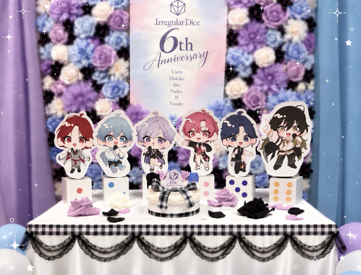Aosing25's tweet photo. ┊        ┊         ┊        ┊          ┊  
┊        ┊         ┊         ⚅       ˚  ⟡
┊        ┊          ⟡.⋆         +     *
 ⟡   ⋆    ┊    ₊
     +    ⋆☽·̩͙    𝘐𝘳𝘳𝘦𝘨𝘶𝘭𝘢𝘳 𝘋𝘪𝘤𝘦 𝟨𝘵𝘩 𝘈𝘯𝘯𝘪𝘷𝘦𝘳𝘴𝘢𝘳𝘺  ̩͙    
𖤐

꙳⚅ ⸜⸜  #いれいす活動6周年 https://t.co/nFMPGxRfUe