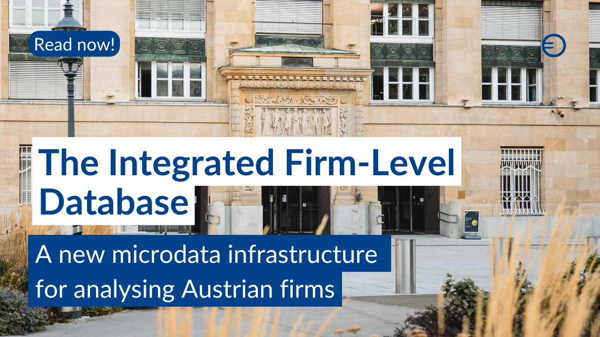 oenb's tweet photo. 📊 New insights into Austria’s corporate landscape: the Integrated Firm-Level Database (IFLD) brings together firm characteristics, financial statements, bank lending, ownership &amp; insolvency data in one integrated microdata infrastructure.

🔗 https://t.co/Rtdh4Oj6E1

#OeNB https://t.co/5IiCkbmj1c