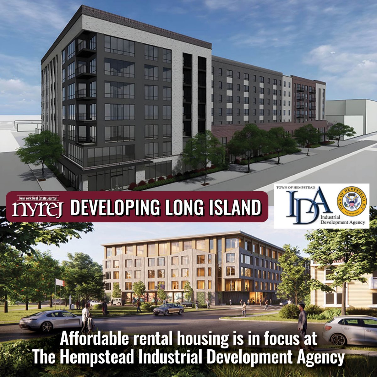 NYREJ's tweet photo. 2026 Developing Long Island: Affordable rental housing is in focus at The Hempstead Industrial Development Agency - Frederick Parola - Read More here: https://t.co/PtI2m4BAQh #NYREJ #commercialrealestate @TOHIDALDC https://t.co/p0gUENdxOA