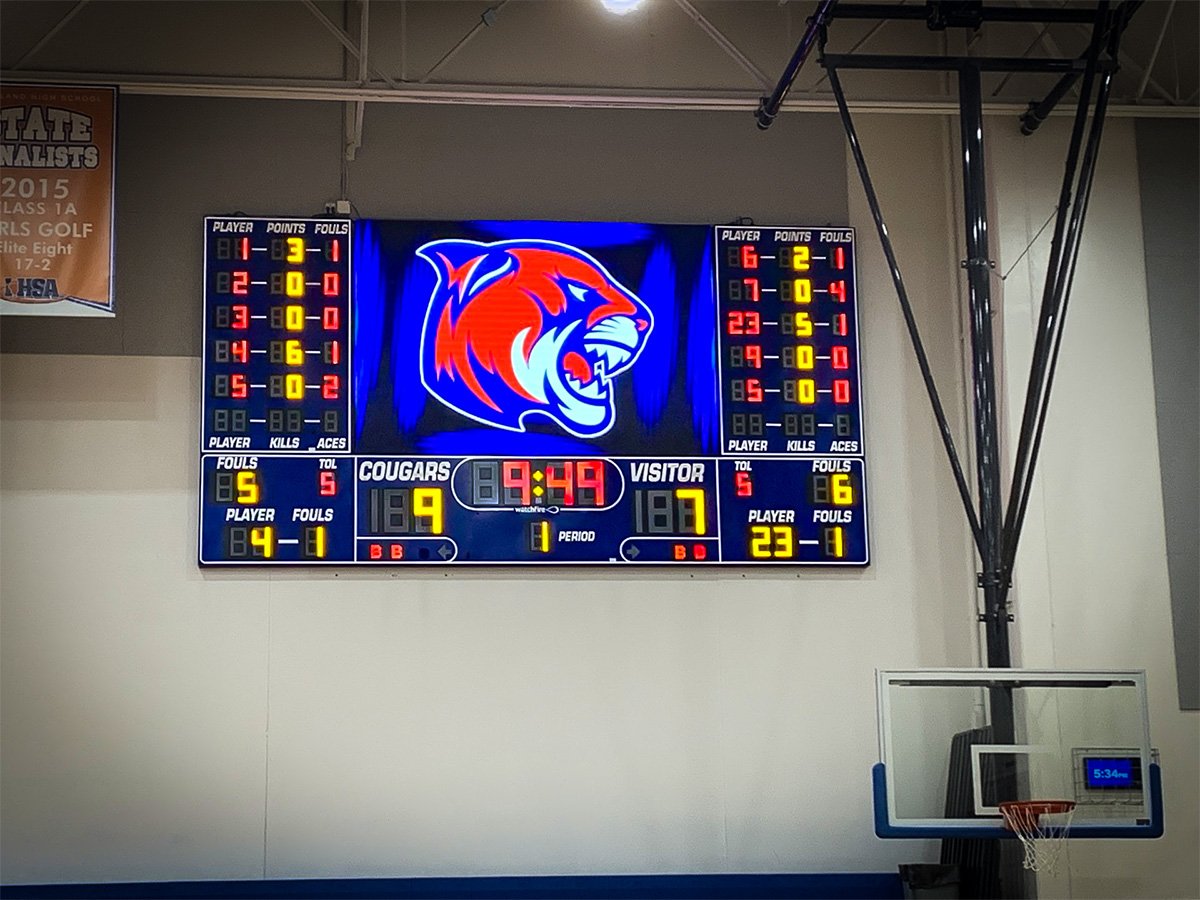 WatchfireSigns's tweet photo. Eastland High School in Illinois paired a high-resolution videoboard with a traditional fixed digit scoreboard to create a modern, engaging gym experience.

Read the full case study: https://t.co/xUOglScDSB

#Watchfire #HighSchoolSports #Videoboards https://t.co/gT5LstGXEs