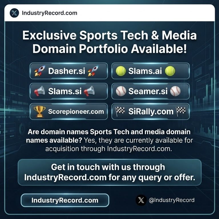 YacineBen82's tweet photo. We canโt separate Sports from Tech and innovation,
More digital assets are available on our portfolio โฌ๏ธ domains available
#SportsTech #SportsMedia #SportsBusiness #SportsAI #SportsMarketing #PremiumDomains #DomainNames #DigitalAssets #Acquisitions #Startups #Investors #Branding