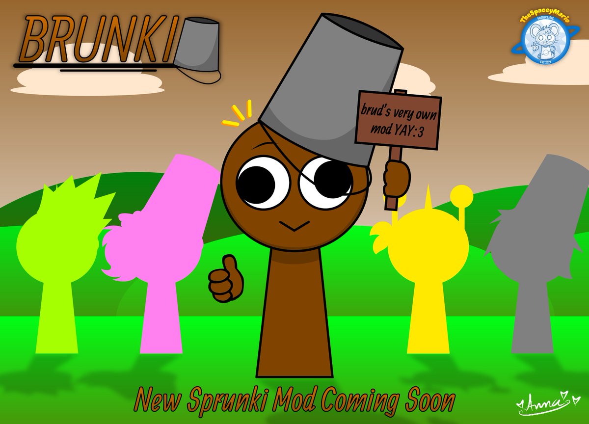 TheSpaceyMario2's tweet photo. After several months on waiting, I'm happy to say that we're finally back with a brand new sprunki mod but this time... It's all about our favourite little brown beanie named brud and the mod's gonna be called... Brunki! 🤎🤎🤎 #sprunki #sprunkibrud

First brud teaser coming soon https://t.co/5ifaj9baSn