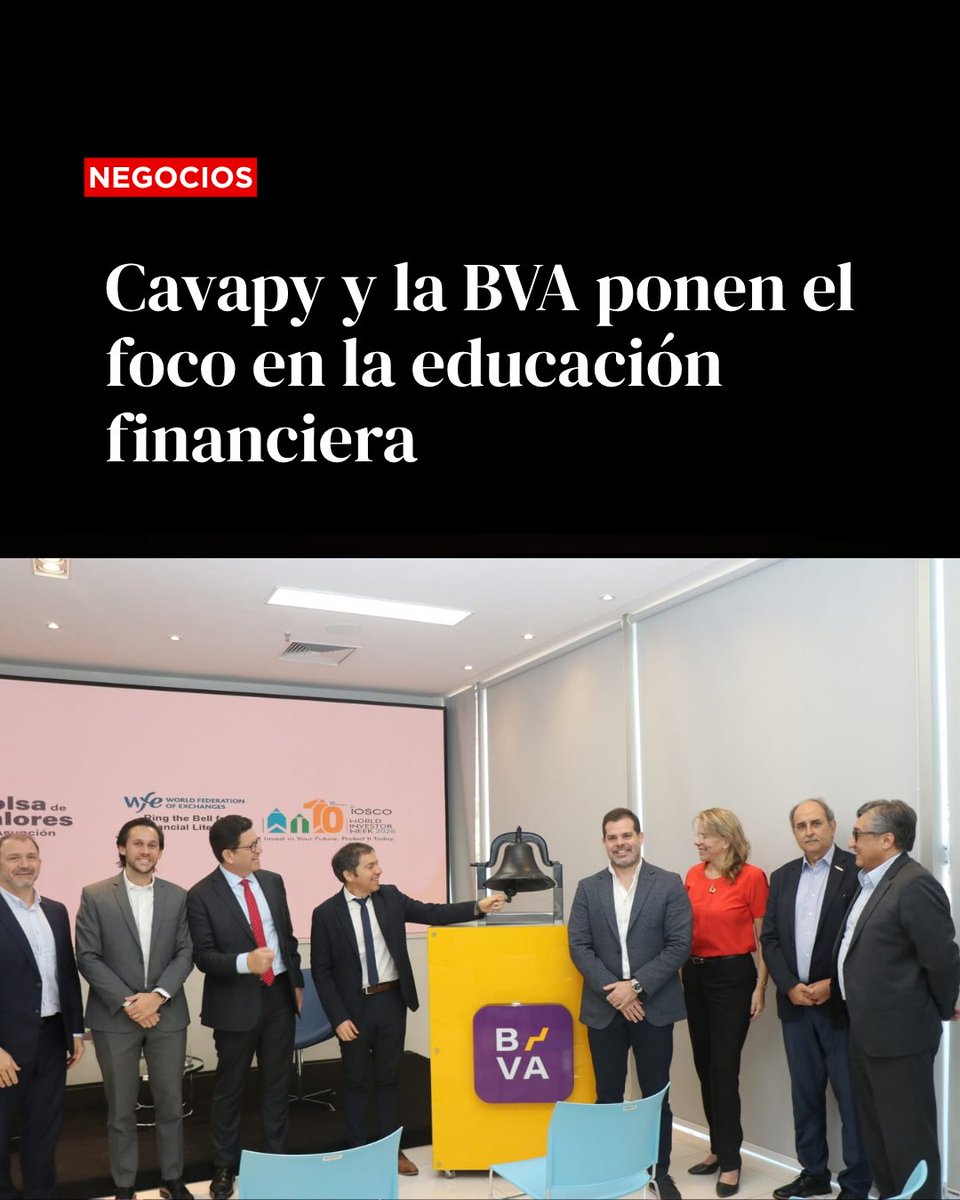 RevistaPLUSPY's tweet photo. 🔔 La educación financiera es considerada la primera medida de protección para el inversor y la información adecuada es indispensable en esta toma de decisiones. Con esta premisa, Paraguay se sumó al World Investor Week 2026 y llevó el mensaje “Invierte en tu futuro, protégelo hoy” al panorama de inversores que interactúan con las plataformas digitales en boga.

📌 Leé la nota completa acá
https://t.co/VJyuaUk2Bh