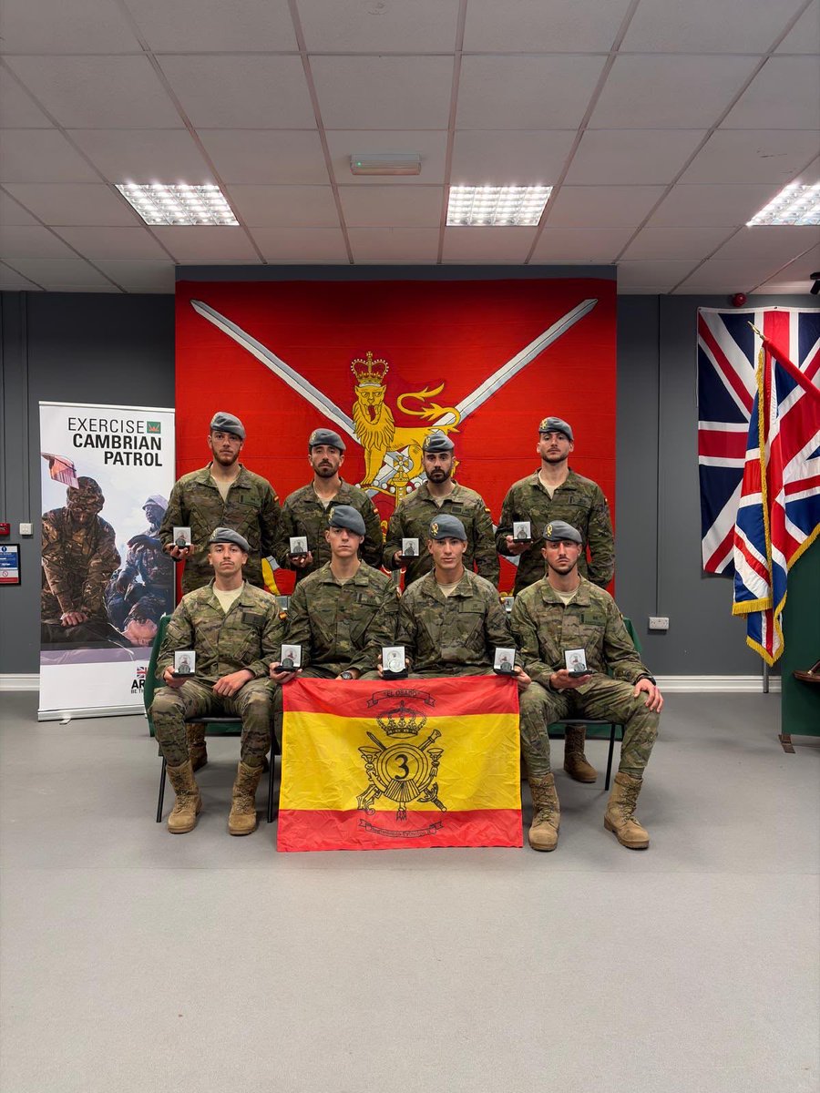 BritishArmyESP's tweet photo. 🇬🇧👏Huge congratulations to the Spanish team on their Silver Medal at #CambrianPatrol2026!

🇪🇸👏 ¡Enhorabuena al equipo español por su medalla de plata en Cambrian Patrol 2026! Un desafío increíble y durísimo que pone a prueba el trabajo en equipo y la resiliencia.

#BRILAT https://t.co/kpJPgDEtue