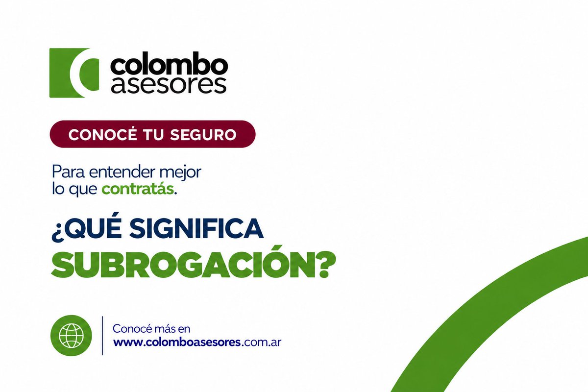 colomboasesores's tweet photo. ¿Qué es subrogación? Tras indemnizar, la aseguradora puede reclamar al tercero responsable el importe pagado. 
Conoe más en https://t.co/8SldLzMzFp https://t.co/F4r88Qz7No