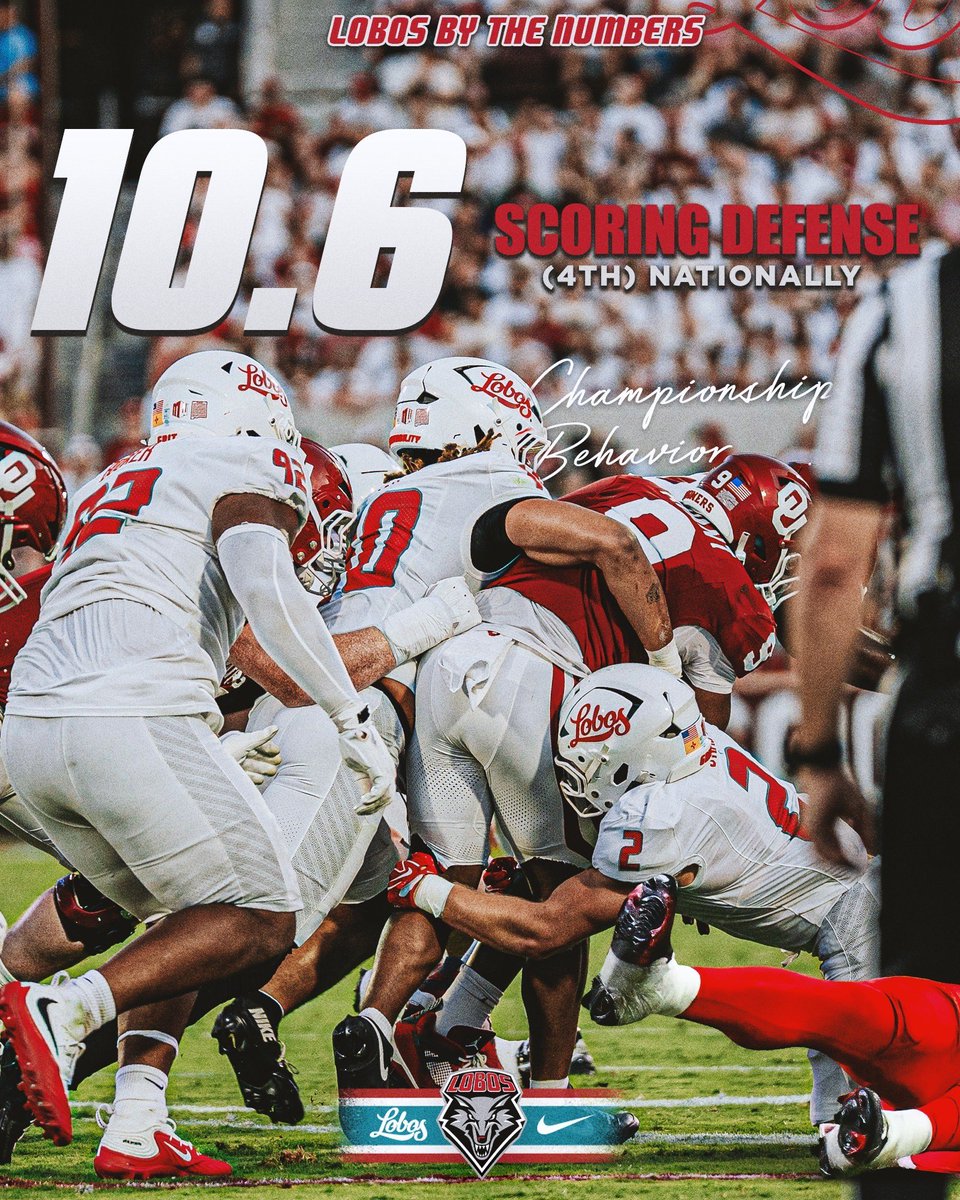 UNMLoboFB's tweet photo. Elite Defensive Unit 🔒🐺

#BosByTheNumbers https://t.co/lSCKcKr1cu
