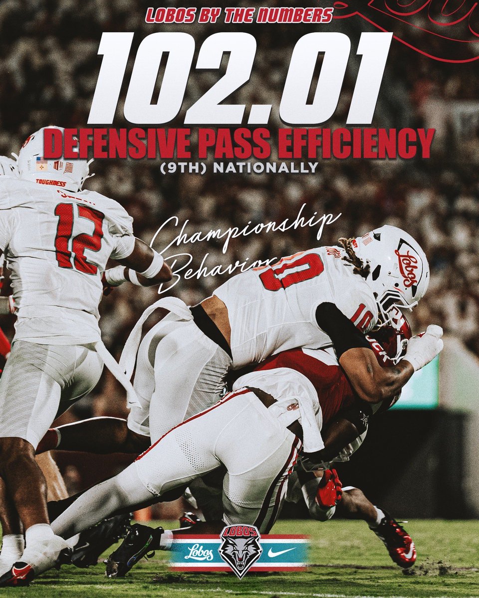 UNMLoboFB's tweet photo. Elite Defensive Unit 🔒🐺

#BosByTheNumbers https://t.co/lSCKcKr1cu