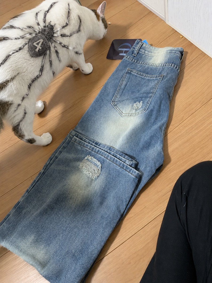 tokageshippo814's tweet photo. Temuでジーパン買ったら全然違うの届いてんけど https://t.co/k0XIceXBfA
