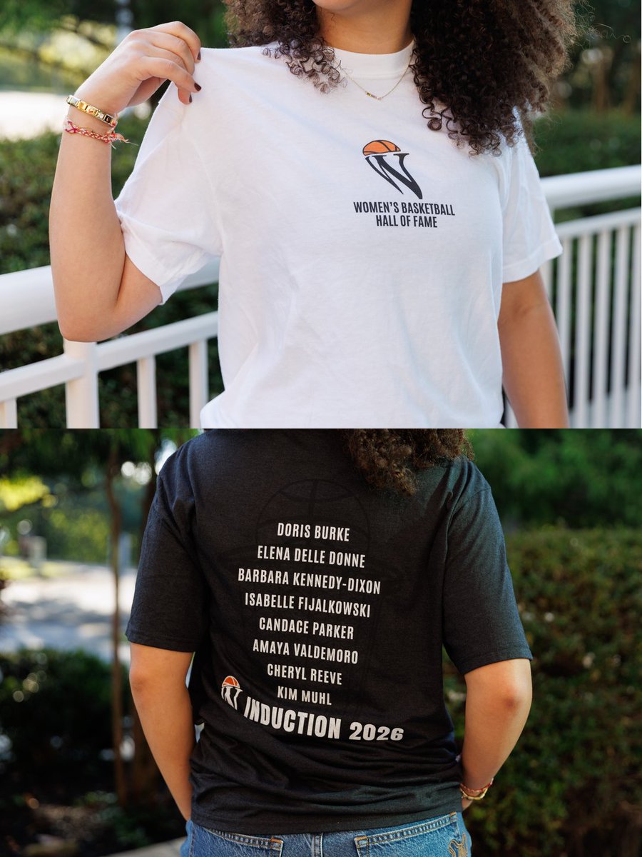 WBHOF's tweet photo. Rep the legends. 🏆  The players, coaches, and contributors we honor each year paved the way for the game we love today. Celebrate their legacy with official induction merch, now on sale. Whether it's for you or the biggest fan you know, it's a gift with a story behind it. 🏀

Shop now at https://t.co/noMd7EFpEq