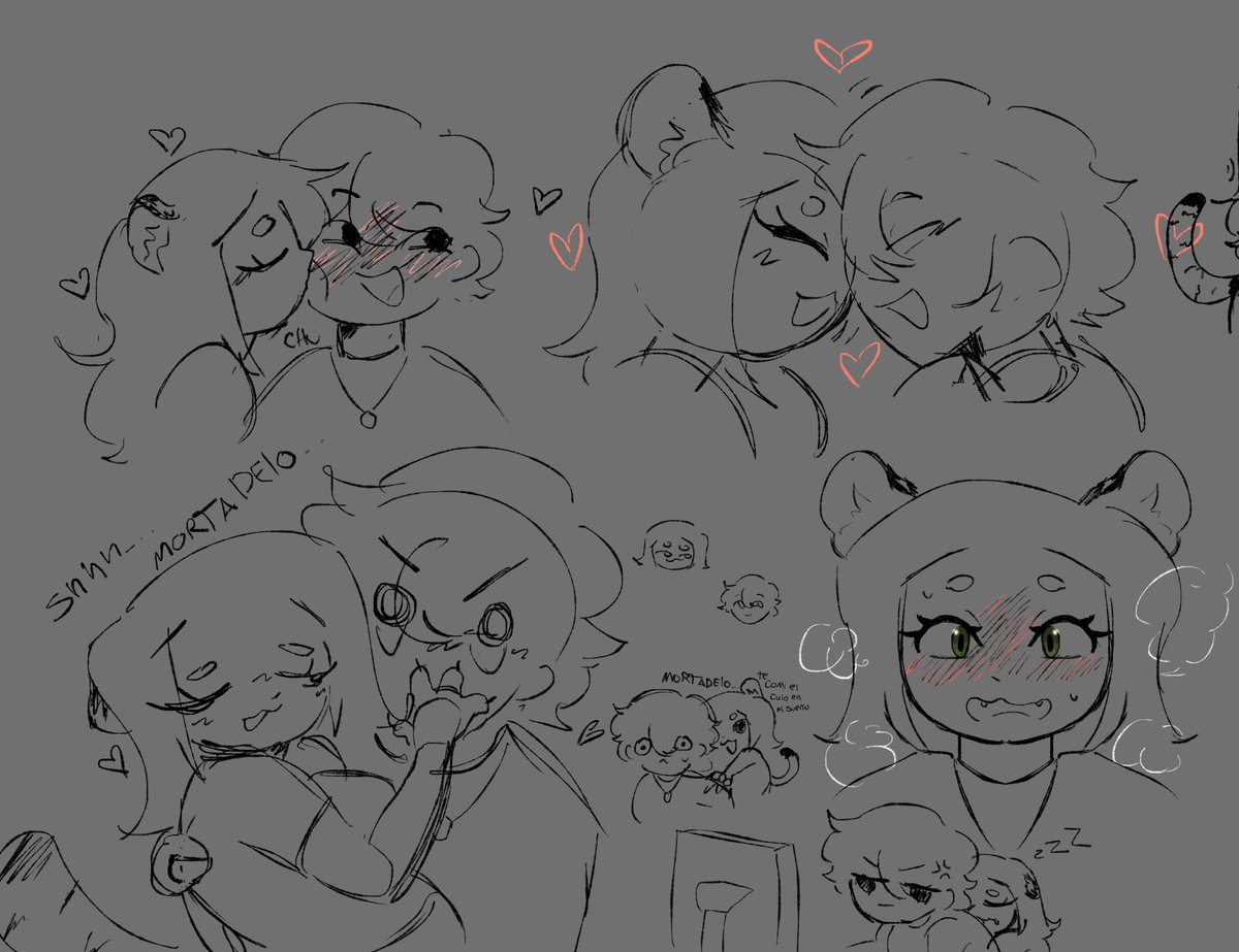 CamiCloude's tweet photo. Un poquito de art dumb de mi sona y la de mi noviecito <3 https://t.co/iYG3LkJQGP