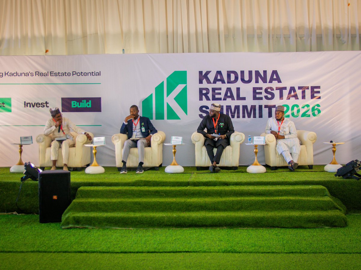 Better_Kaduna's tweet photo. Highlights from Kaduna Real Estate Summit 
#KRES26

Panel Discussion with Theme;
“The Policy: From Policy to Progress — Building an Enabling Environment for Real Estate Development in Kaduna” 

Discussants:
1. DG @KASUPDA_KDSG, @Bldr_Yahya_A 
2. MD @KadunaMarkets, @Ahmadu_lele 
3. ES @InvestKaduna, Sadiq Muhammed
