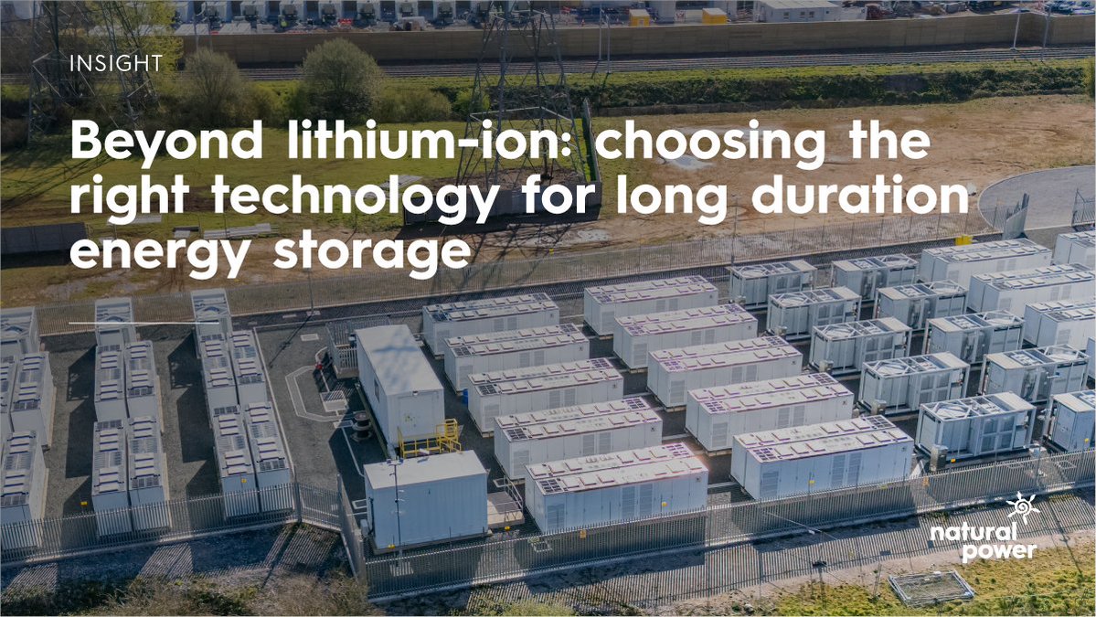 Natural_Power's tweet photo. Our latest paper looks at how different battery chemistries — including lithium-ion, vanadium flow, iron-air, sodium-ion and other emerging technologies — compare when it comes to cost, performance, reliability and bankability: https://t.co/zcfBsIVSEl https://t.co/x1exG1Inv4