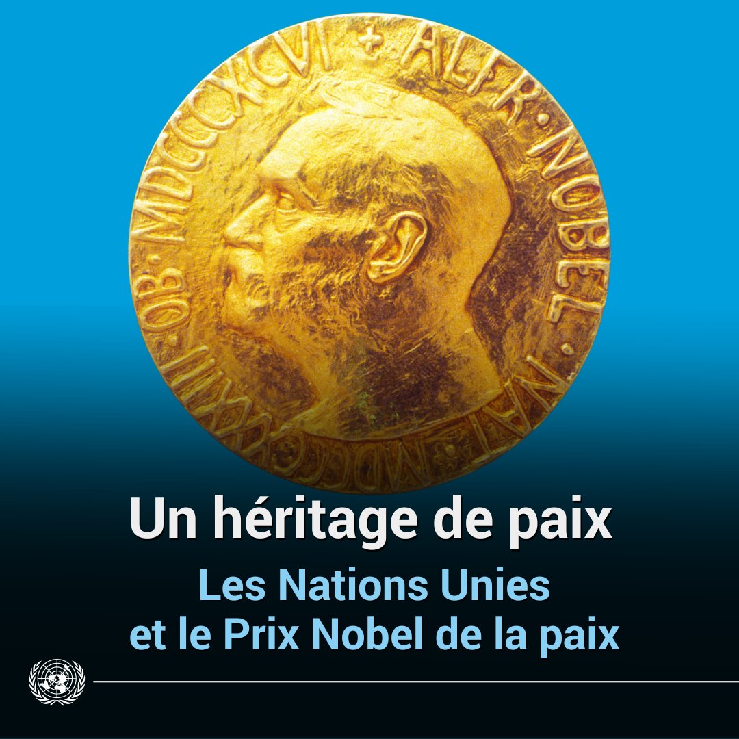 ONU_fr's tweet photo. Depuis plus de 80 ans, la paix, la prévention des conflits et la protection des droits humains sont au cœur de l’action de l’ONU.

Ces efforts ont été récompensés par plusieurs @NobelPrize au fil des ans.

En savoir plus : https://t.co/c5AMtXSVGk https://t.co/srUIovF7aP