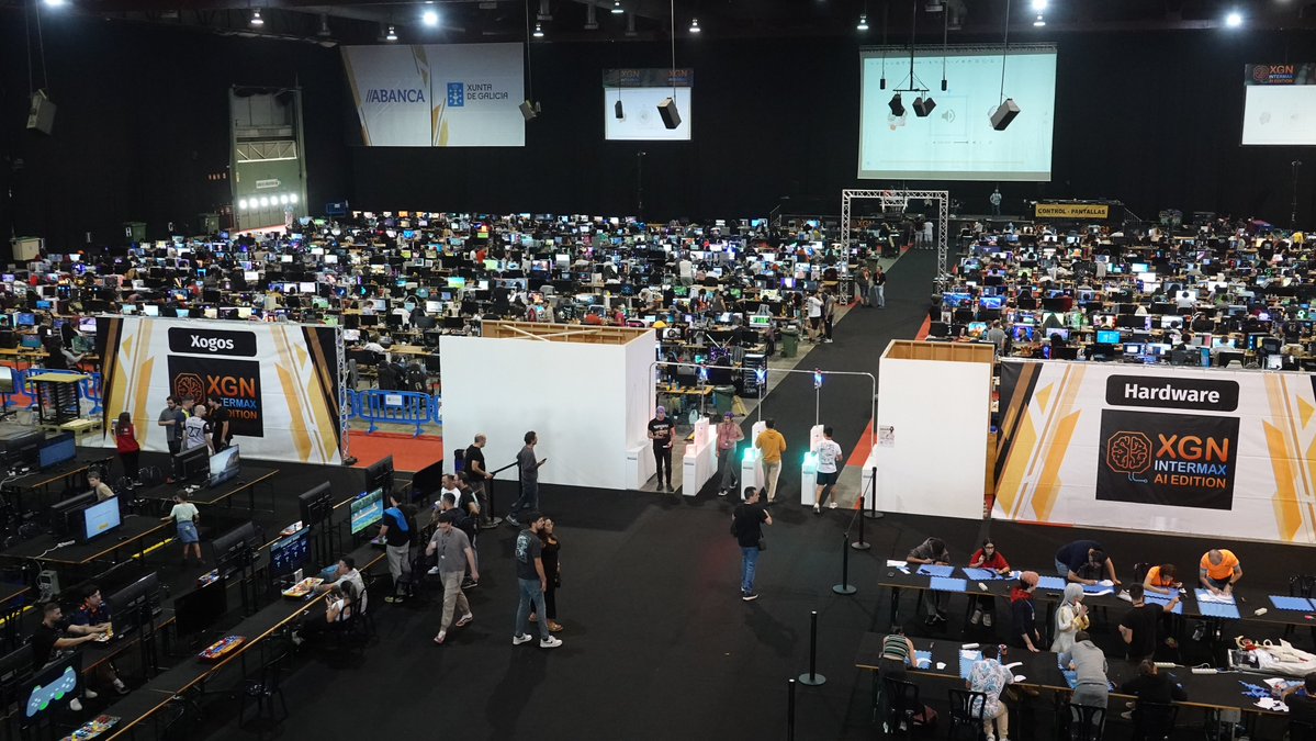 AsocFeriasEsp's tweet photo. 🖥️ La @XGNIntermax arranca mañana em @feiragalicia con 921 inscritos, un 6% más que el año pasado y la segunda mejor cifra de esta cita tecnológica en los últimos once años.

ℹ️ Más info: https://t.co/SBSQ671A7P

#XGNIntermax26
#AsocFeriasEsp #feriasComerciales #Exhibitions https://t.co/w3efOqSIv4