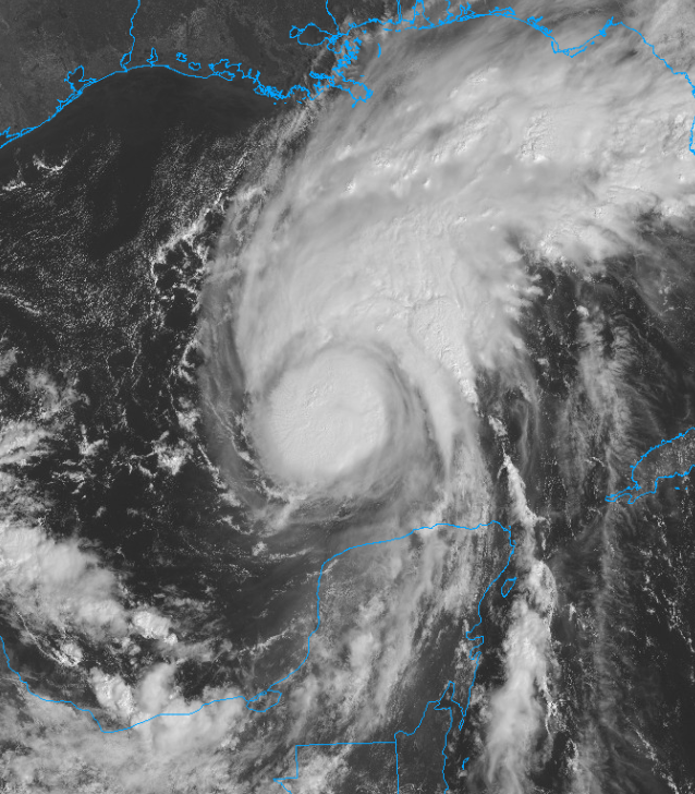 LaStateClimate's tweet photo. Isaias continues to intensify and has estimated maximum sustained winds of 85 mph. It is currently moving ENE at 10 mph and is expected to turn north and accelerate. Peak intensity will likely be over the Gulf with some weakening occurring prior to landfall near the AL/FL border. https://t.co/ZiC6PvuEMF