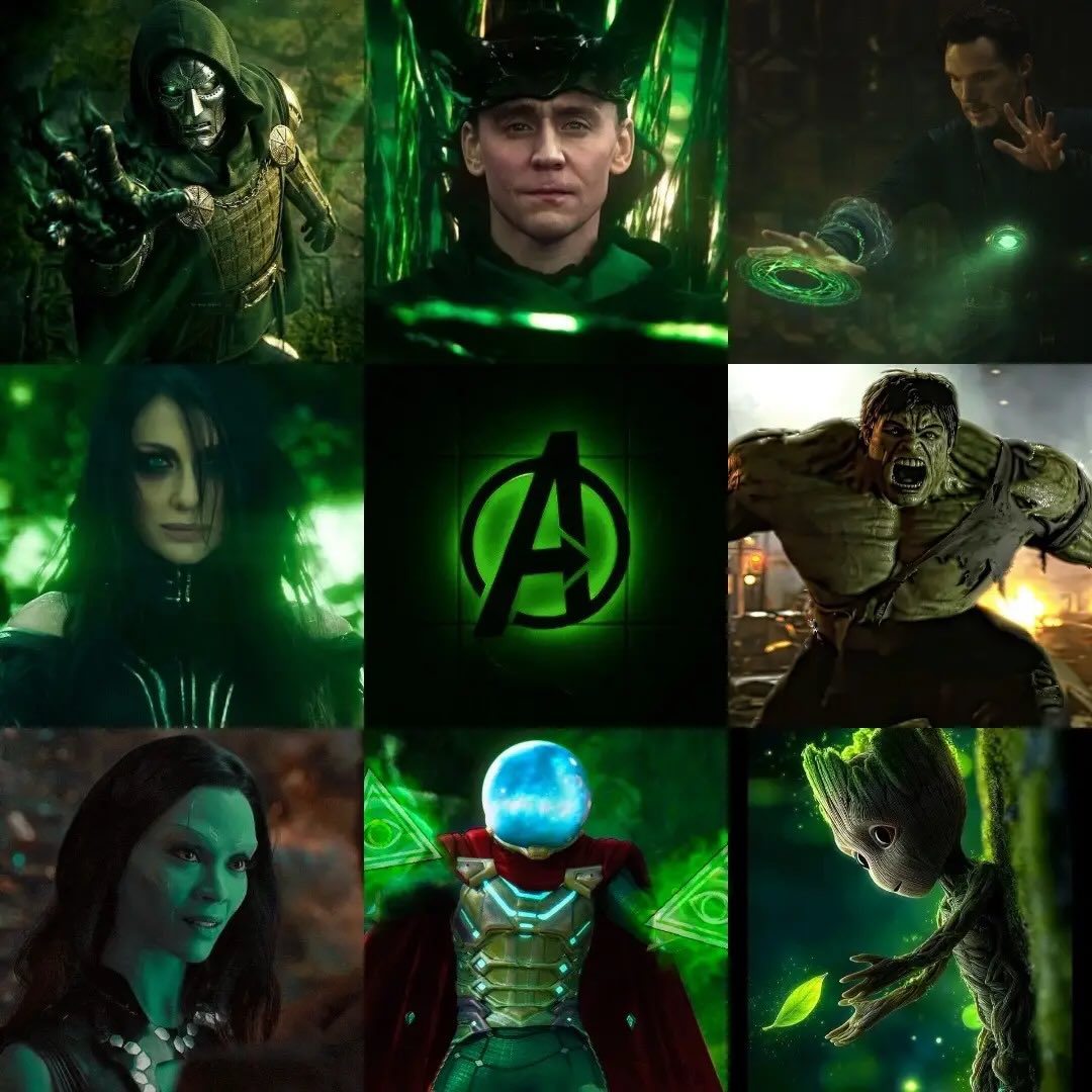 cinefandomtv's tweet photo. Whi is your favourite Green themed character 🤔 https://t.co/G8P0DkelON