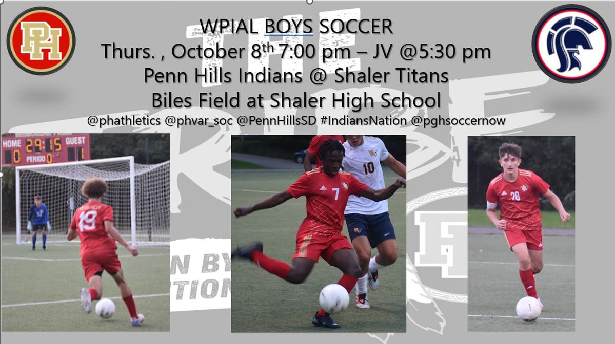 phvar_soc's tweet photo. Big one tonight! 

@phathletics @phvar_soc @PennHillsSD #IndiansNation @pghsoccernow https://t.co/69h1ZhNg1b
