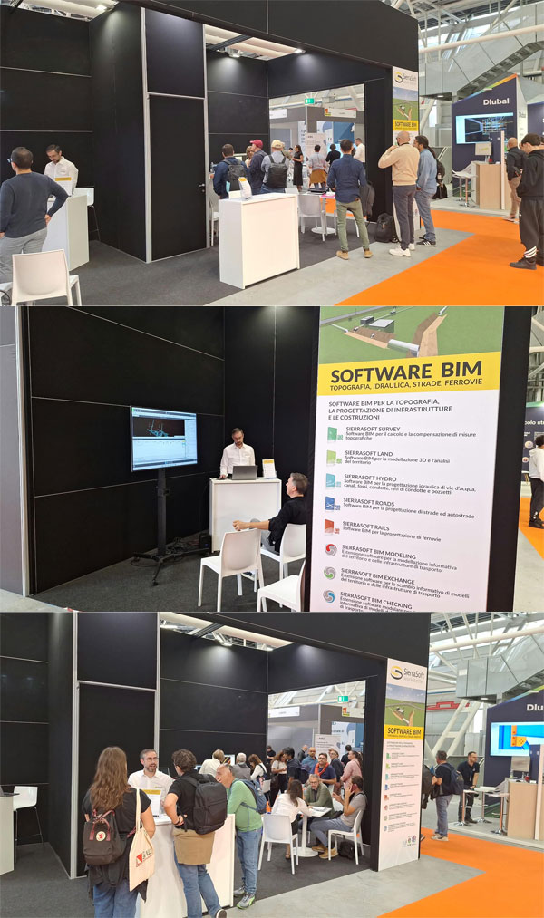 SierraSoft's tweet photo. Si è concluso il secondo giorno del SAIE di Bologna.
Vi aspettiamo domani e sabato allo Stand B40 del Padiglione 25 per illustrarvi le nostre soluzioni software InfraBIM (Land, Survey, Hydro, Roads e Rails) per la topografia e le infrastrutture!
#SAIE #BIM #infraBIM https://t.co/Hg5s41fHA6