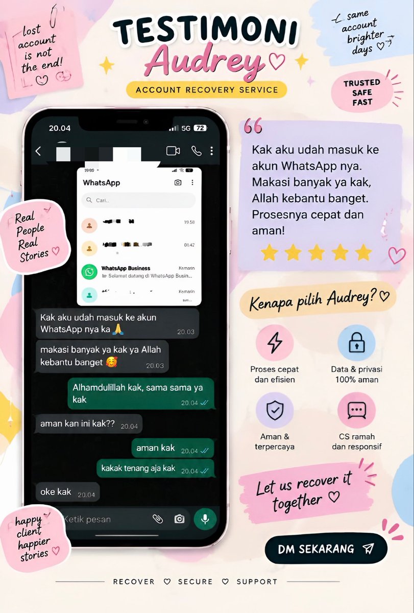 beqtty's tweet photo. Haloo Semua Jasa Hack Akun, Jasa Pemulihan Akun &amp; Jasa Lacak lokasi , Sadap WhatsAp privasi aman𐂂

Jasa balikin akun Instagram dan Facebook, Tiktok, Linkedin, Gmail, Line🩷

Serta : Hapus Akun,Lacak Lokasi

Fastrespon pastinya!😉
Full Testii, Fast Proses, Wa Di Bio.🩷 https://t.co/hHwo4Q0kN2