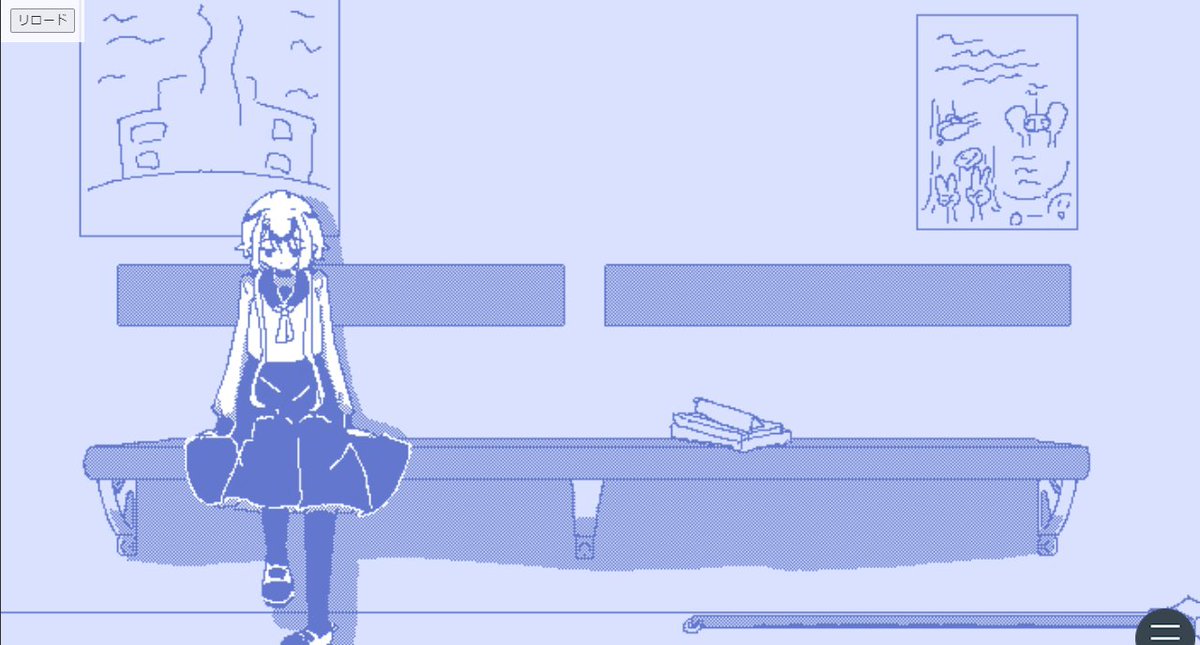 _kanmi00's tweet photo. 【くらげのがっこう】
くらげばかりの中学校に教育実習としてやってきたプレイヤーは１人の人間の女の子と出会って会話をしていくゲームです。 

BGM入ったり挿絵入ったりして完成に近づいています！
 年内公開予定です
#ゲーム制作 #スーパーゲ制デー https://t.co/vRona3vko0