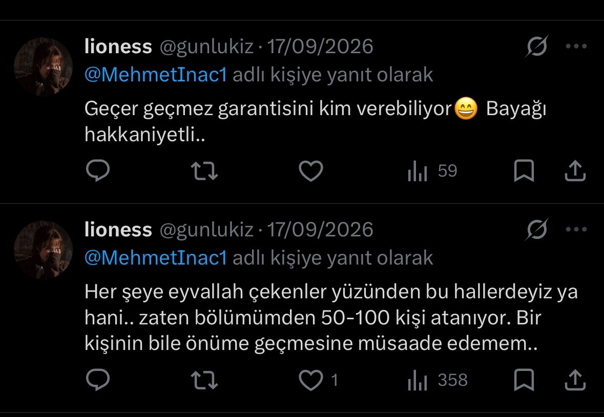 gunlukiz's tweet photo. @mamteminat Yazdıklarını sildiği için sadece benimkiler var. Sınava giren biri değilde üçüncü bir şahıs gibi cevap veriyordu. Ösym en iyiisni yapmış vs. Niye sildi onu da anlamış değilim. https://t.co/mMplUiEaYI