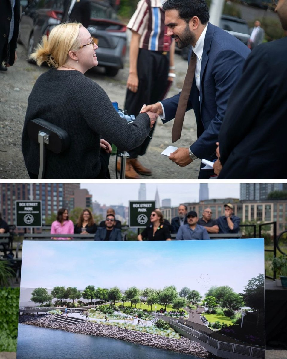 NYCMayor's tweet photo. Decades ago, New Yorkers were promised a park in Greenpoint.  We're delivering on that promise. https://t.co/Jv7kDmJmmn