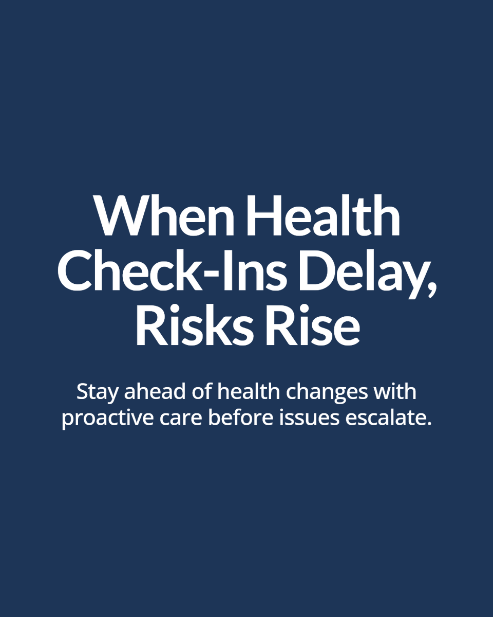 tmg_primarycare's tweet photo. When check-ins keep getting pushed back, health gets harder to manage. Proactive primary care helps catch changes early. Need help getting back to a routine?

Book Appointment https://t.co/b7CNHnKQpV https://t.co/YGMKvsxgM1
