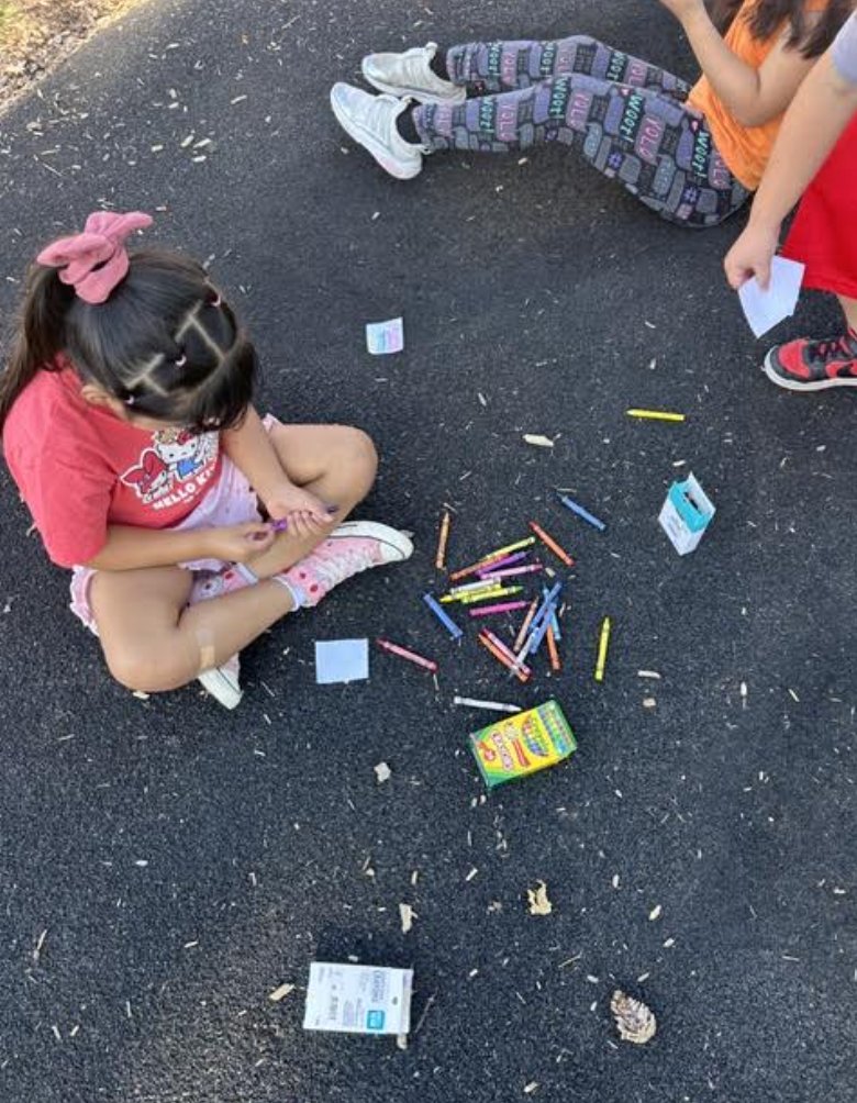 NorrisElem's tweet photo. First grade scouted the playground to explore different textures for Art! https://t.co/GQ72WxfCqc