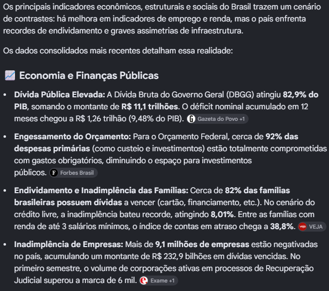 GabaxsXD's tweet photo. @clarinhadeca @PKZeroOFC @lorenaaorsi @LulaOficial @ptbrasil Como você gosta das informações dispostas pela IA, te mostrarei como está o governo atual pela própria IA. https://t.co/xYq1zLTisT