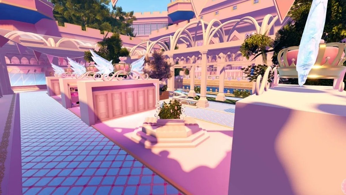 Filly_Shy's tweet photo. honorable mention: locker courtyard!! such a beautiful realm that was great for roleplay. literally no reason to scrap it other than “it doesn’t make sense with the current campus 3 layout” meanwhile RP classroom doesnt fit either but it’s still here 🤷 so why can’t we have both? https://t.co/yDqcnf89QT