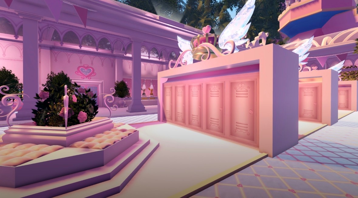 Filly_Shy's tweet photo. honorable mention: locker courtyard!! such a beautiful realm that was great for roleplay. literally no reason to scrap it other than “it doesn’t make sense with the current campus 3 layout” meanwhile RP classroom doesnt fit either but it’s still here 🤷 so why can’t we have both? https://t.co/yDqcnf89QT