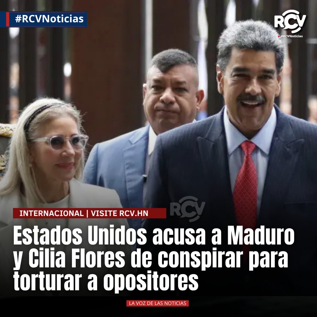 RCVHonduras's tweet photo. 🇺🇸 Maduro y Cilia Flores enfrentan nuevo cargo penal en Estados Unidos

El expresidente venezolano Nicolás Maduro y su esposa, Cilia Flores, enfrentan un nuevo cargo de conspiración para cometer tortura, incorporado a la causa que ambos enfrentan ante un tribunal federal de Manhattan por delitos relacionados con narcotráfico, según la Fiscalía estadounidense.

De acuerdo con la nueva acusación, los fiscales sostienen que Maduro y Flores utilizaron su posición de poder para perseguir a personas consideradas una amenaza para el Gobierno venezolano.

Entre los casos incluidos en el expediente figura el de un militar venezolano detenido en 2013, quien, según la Fiscalía, habría sido sometido a interrogatorios con descargas eléctricas y otras formas de tortura por miembros de la DGCIM.

También se menciona el caso de un ciudadano estadounidense detenido en Venezuela en 2022, quien, de acuerdo con los fiscales, habría sufrido golpes y descargas eléctricas durante su detención tras ser acusado de conspirar para asesinar a Maduro.

Las acusaciones forman parte de un proceso penal en curso y deberán ser demostradas ante los tribunales.

#RCVNoticias #Maduro #CiliaFlores #Venezuela #EstadosUnidos